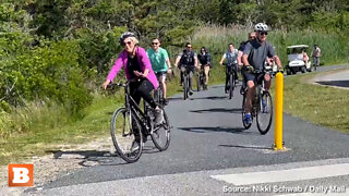 Biden Takes a Spill! Watch Moment POTUS, 79, Falls Off Bike