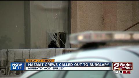 Hazmat crews called to burglary near North Owasso Ave.