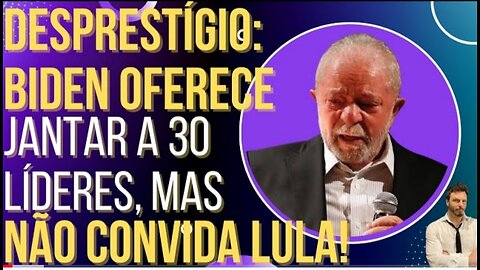 Embarrassment: Lula is barred from dinner for world leaders and is ignored by Joe Biden!