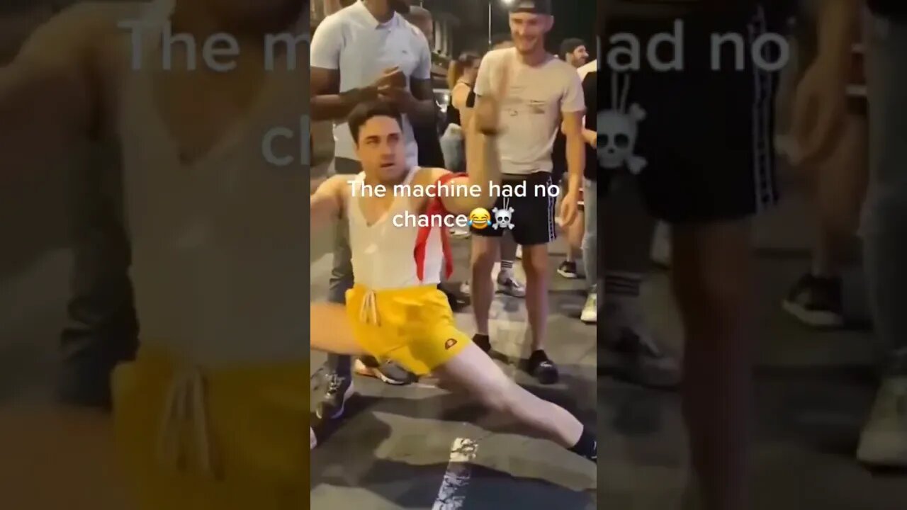 The head bump in the end