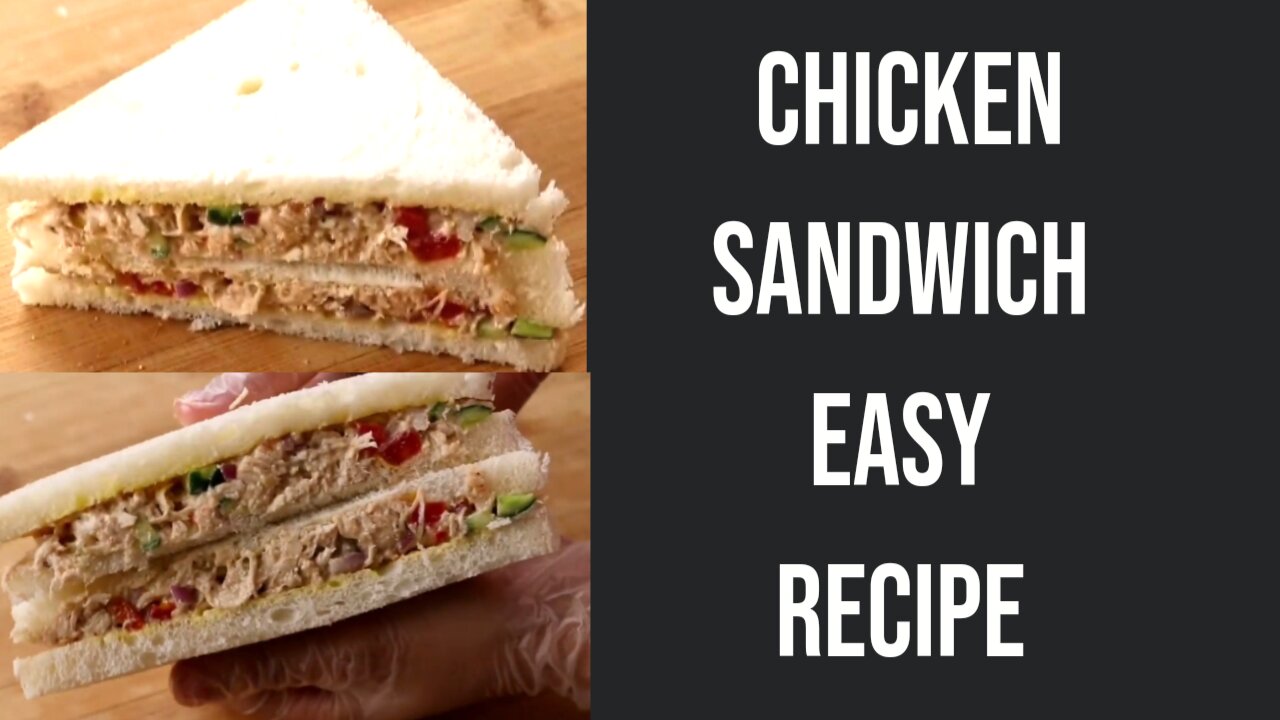 Chicken Sandwich Easy Recipe Homemade| Cookingwithdua