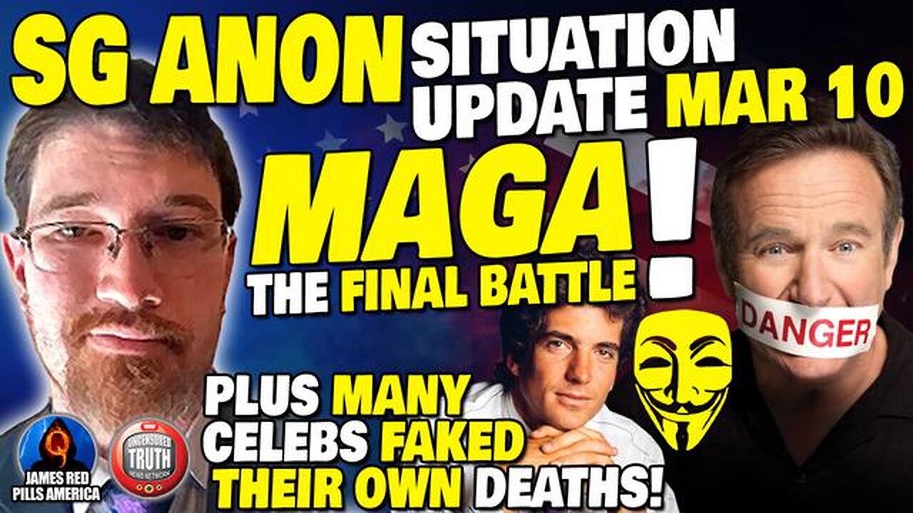 SG Anon HUGE Intel Drop 3/10! GET READY! DOWN THEY GO! "MAGA, The FINAL BATTLE!" Many Faked Deaths!