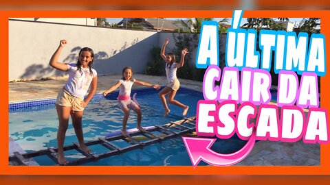 A ÚLTIMA A CAIR NA PISCINA GANHA 😜 muito legal | 3 irmãs demais