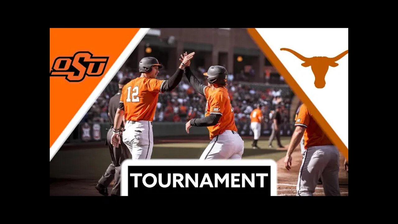 #19 Texas vs #9 Oklahoma State BIG 12 Tournament | 2022 College Baseball Highlights