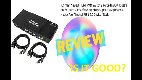 TESmart Newest HDMI KVM Switch 2 Ports 4K@60Hz Ultra HD 2x1- Review