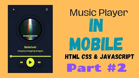 #2 How to make music player website [USING Mobile] #coding