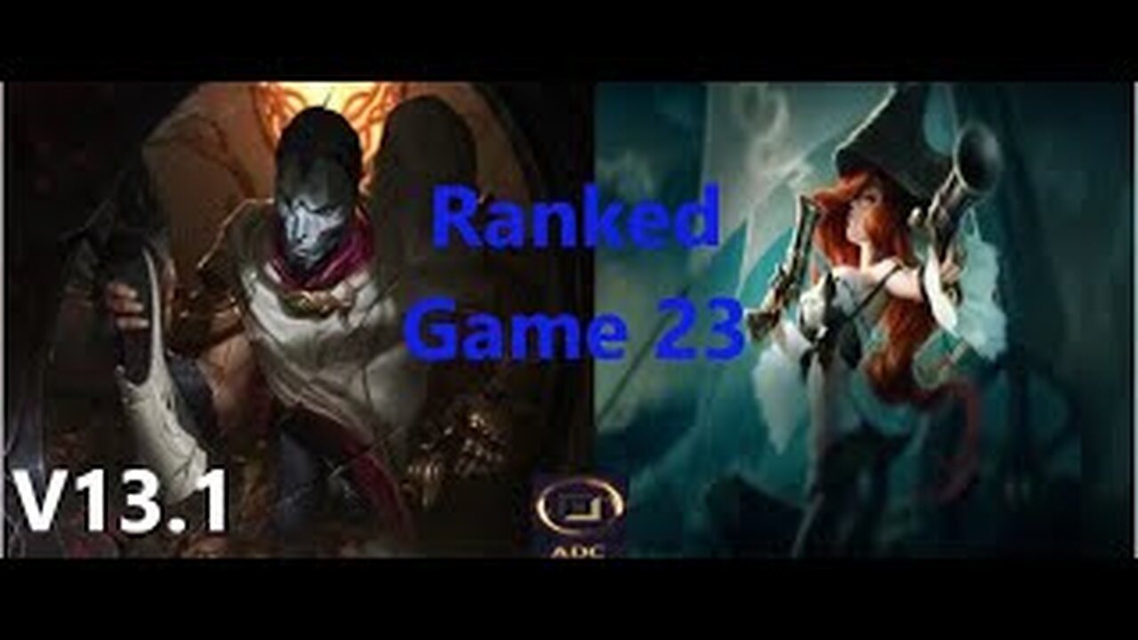 Ranked Game 23 Jhin Vs Miss Fortune Bot League Of Legends V13.1