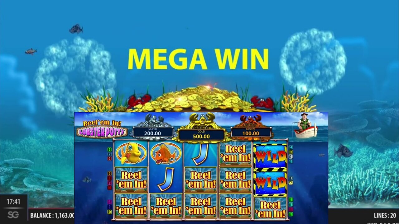 Reel'em In Lobster Potty - Big Bets - MEGA WIN