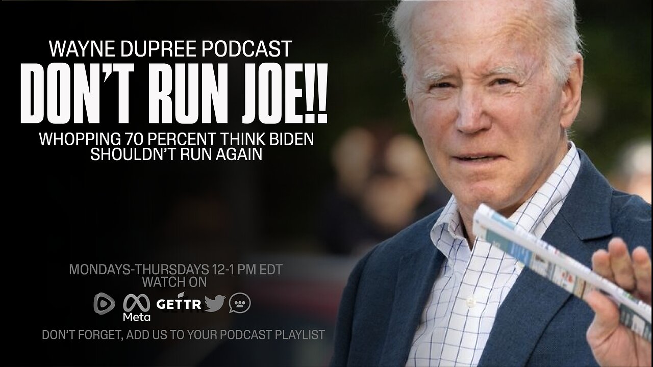 🎧 Majority Of Americans Taking Part In Poll Do Not Want Joe To Run Again!