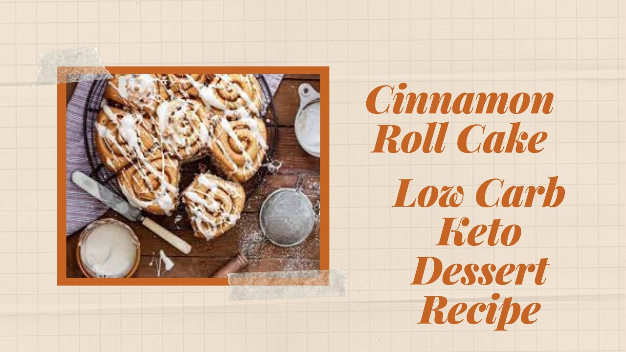 Cinnamon Roll Cake – Low Carb Keto Dessert Recipe-keto recepie