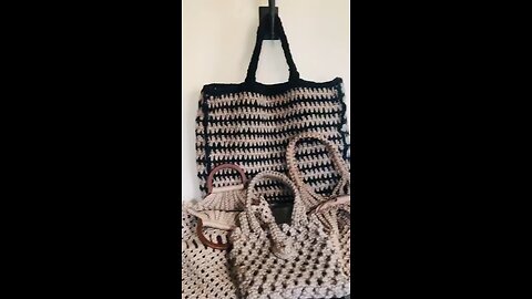 Handwoven and crochet handmade bags