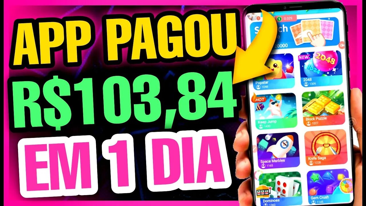 ESSE é O MELHOR APP DE JOGO que GANHAR DINHEIRO DE VERDADE