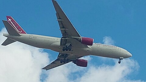 Boeing 777-200ER Omni Air International coming from Miami to Fortaleza