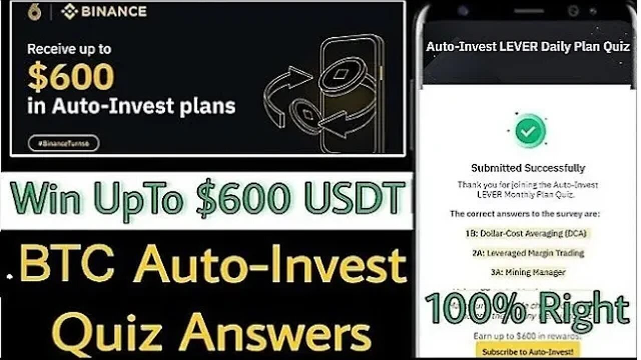 🔴Today Binance LEVER Quiz Answers || Auto-Invest LEVER Daily Plan Quiz 3/3 Right Answer