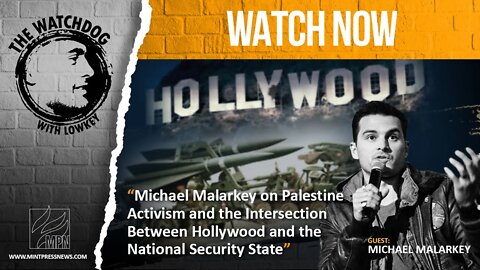 Michael Malarkey on Palestine and the Intersection Between Hollywood and the National Security State