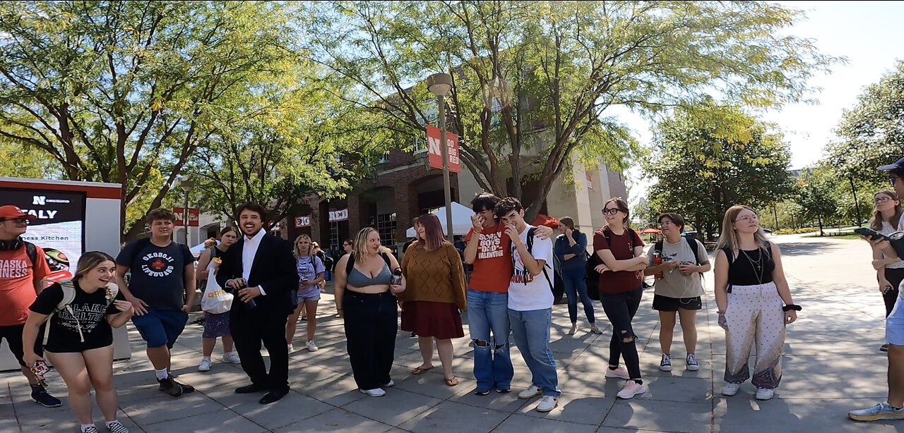 Univ of Nebraska, Lincoln: Lots of Mockers, 1 Student Wants to Preach & He Breaks Down In Tears As He Calls The Students To Repent, Jesus Christ Magnified