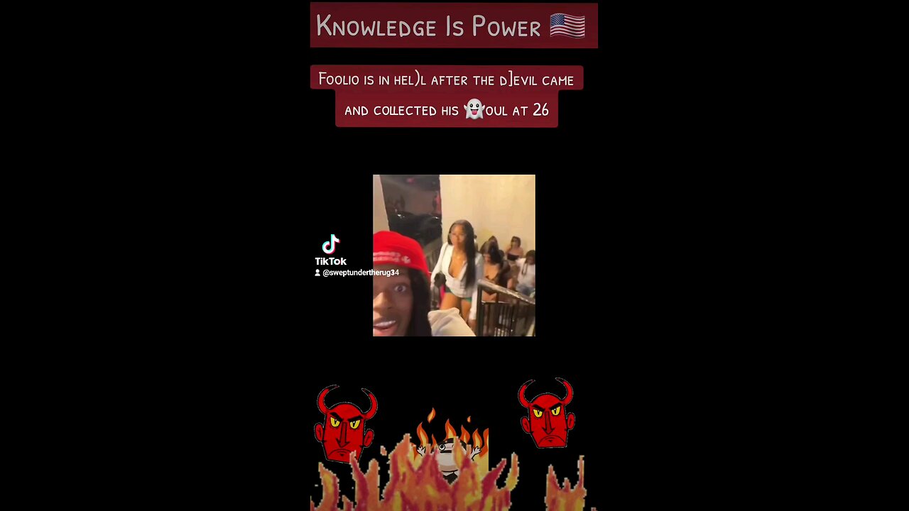 Foolio is in hell after the devil came and collected his soul at 26😲