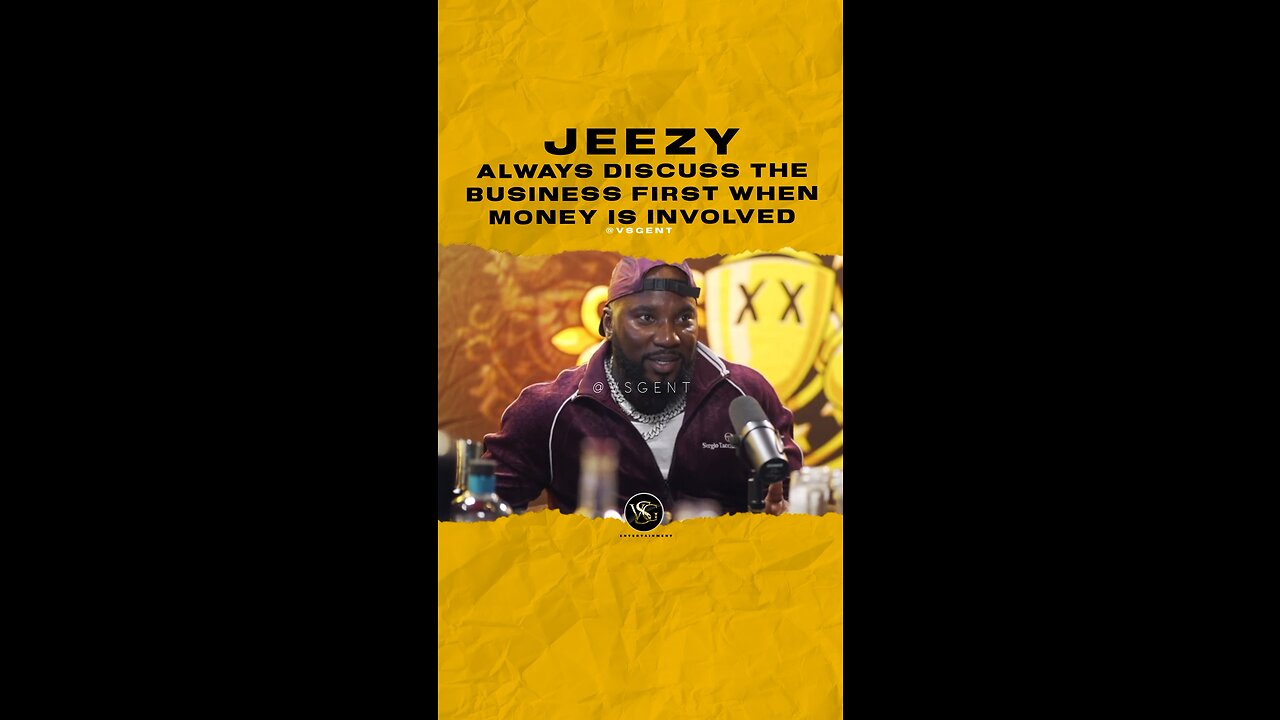 #jeezy Always discuss the business first when money is involved.🎥 @Drinkchamps