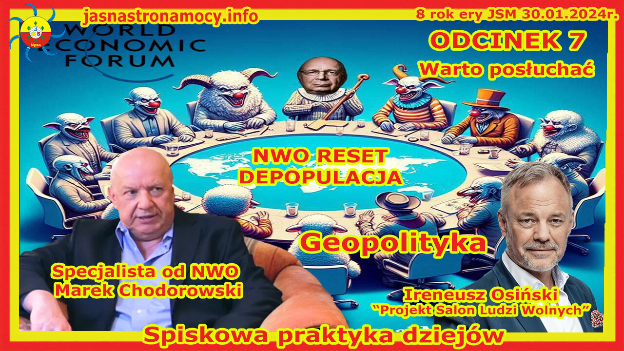 NWO RESET DEPOPULACJA Wywiad z Markiem Chodorowskim Spiskowa praktyka dziejów część 7