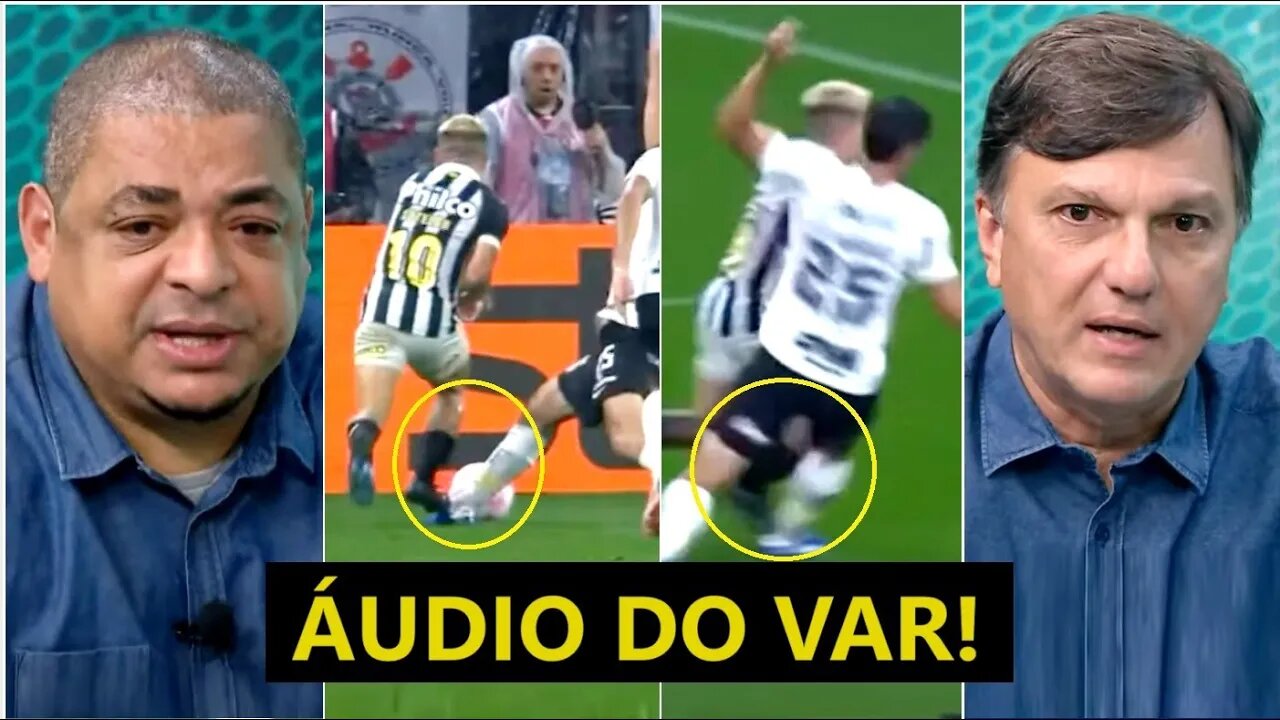 FOI PÊNALTI? "Cara, eu ACHO INCRÍVEL como..." POLÊMICA e ÁUDIO DO VAR em Corinthians x Santos!