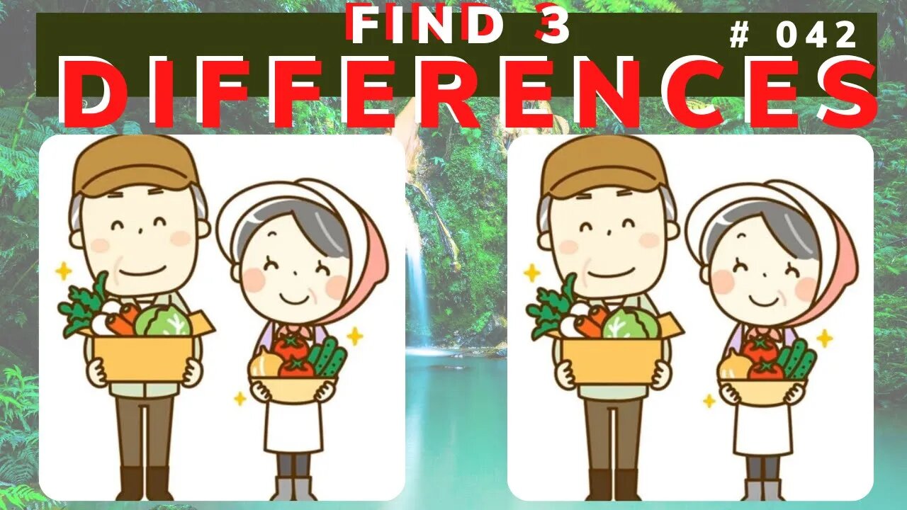 FIND THE THREE DIFFERENCES | CHALLENGE # 042 | EXERCISE YOUR MEMORY