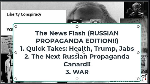 Liberty Conspiracy LVE 9-5-24! Russian Interference? Jab Love? War