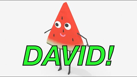 Happy Birthday DAVID! - WATERMELON Birthday Song