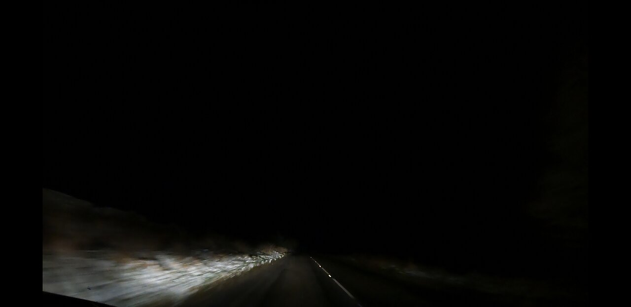 Night driving in Dartmoor 14th Dec 2022.