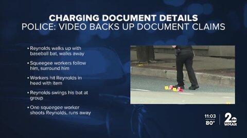 Document describes video showing man walking away before deadly squeegee encounter