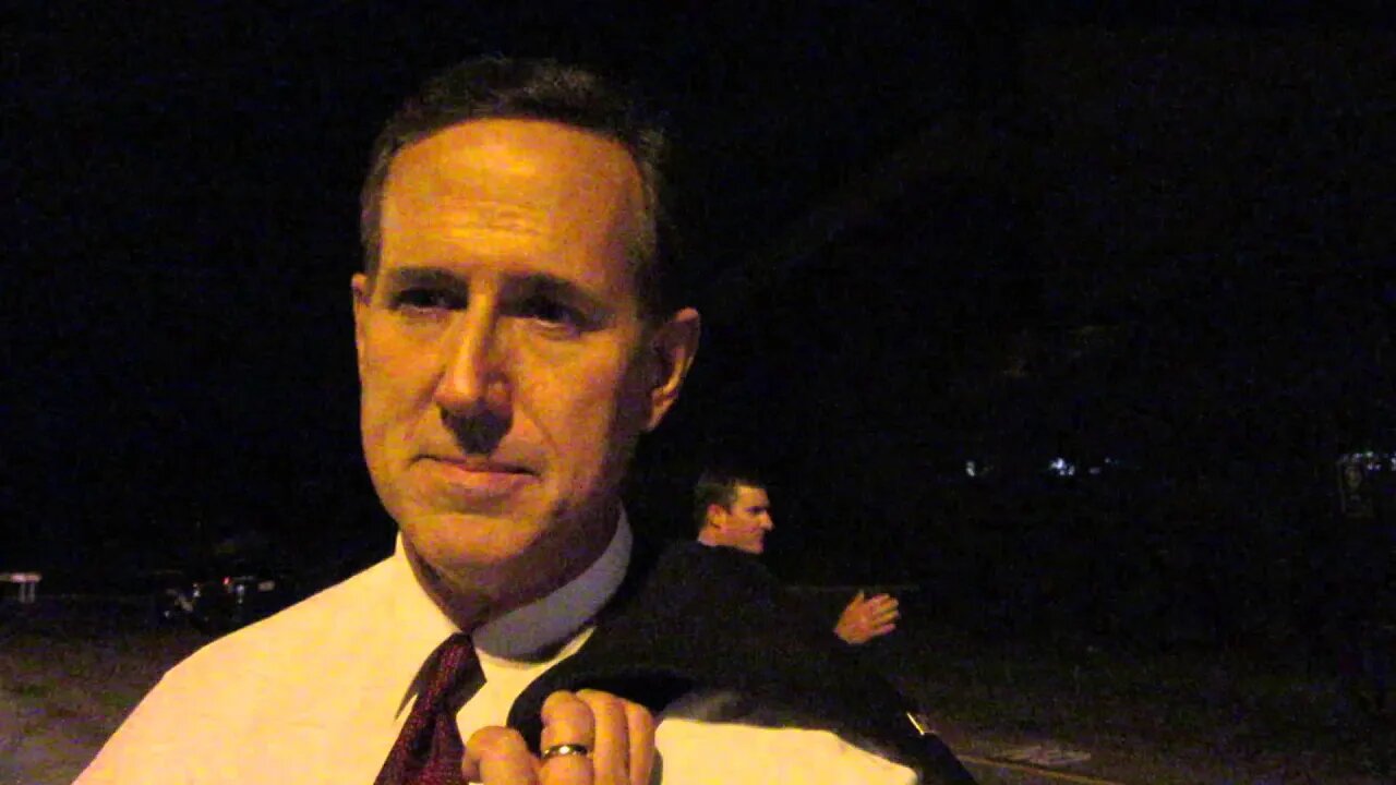 Rick Santorum after the St Anselm forum