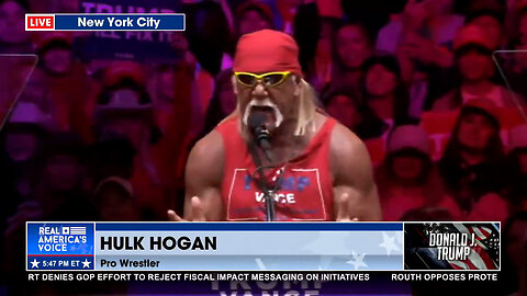 Hulk Hogan Body Slams Dem Narrative At Madison Square Garden Rally