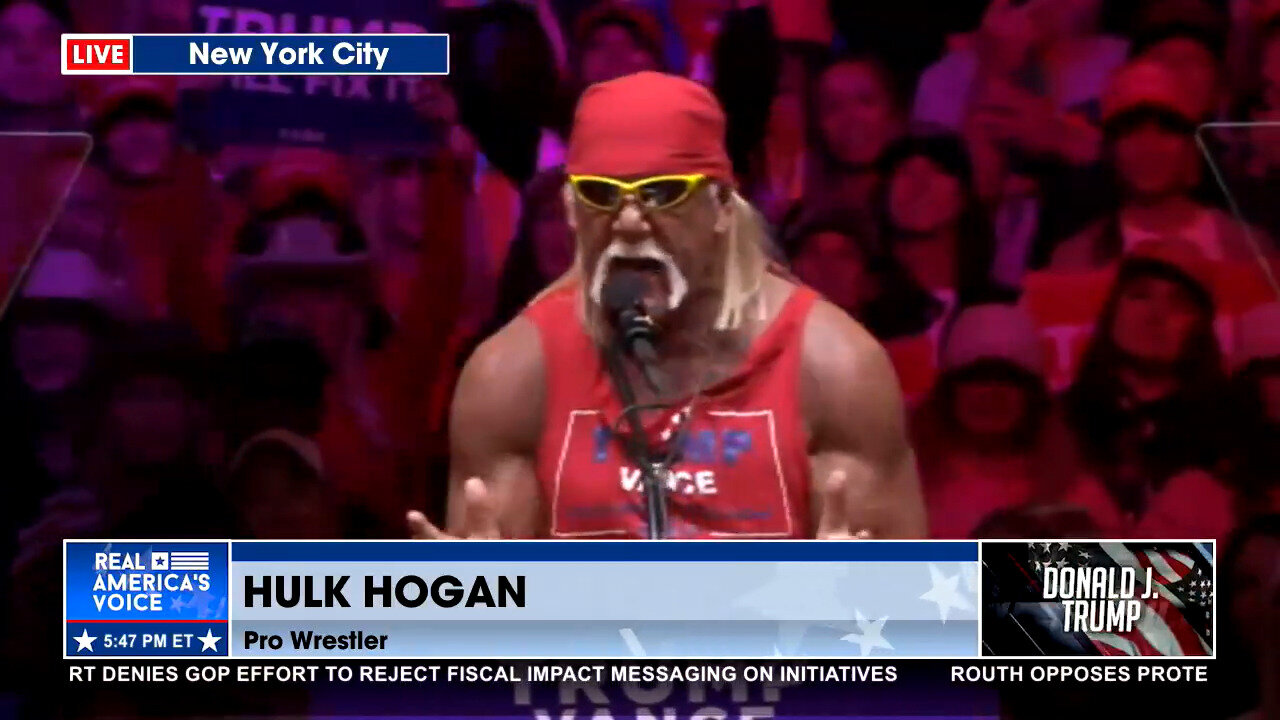 Hulk Hogan Body Slams Dem Narrative At Madison Square Garden Rally