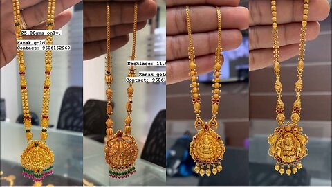 Gold Antique Necklace Designs with Weight!! Timeless Temple