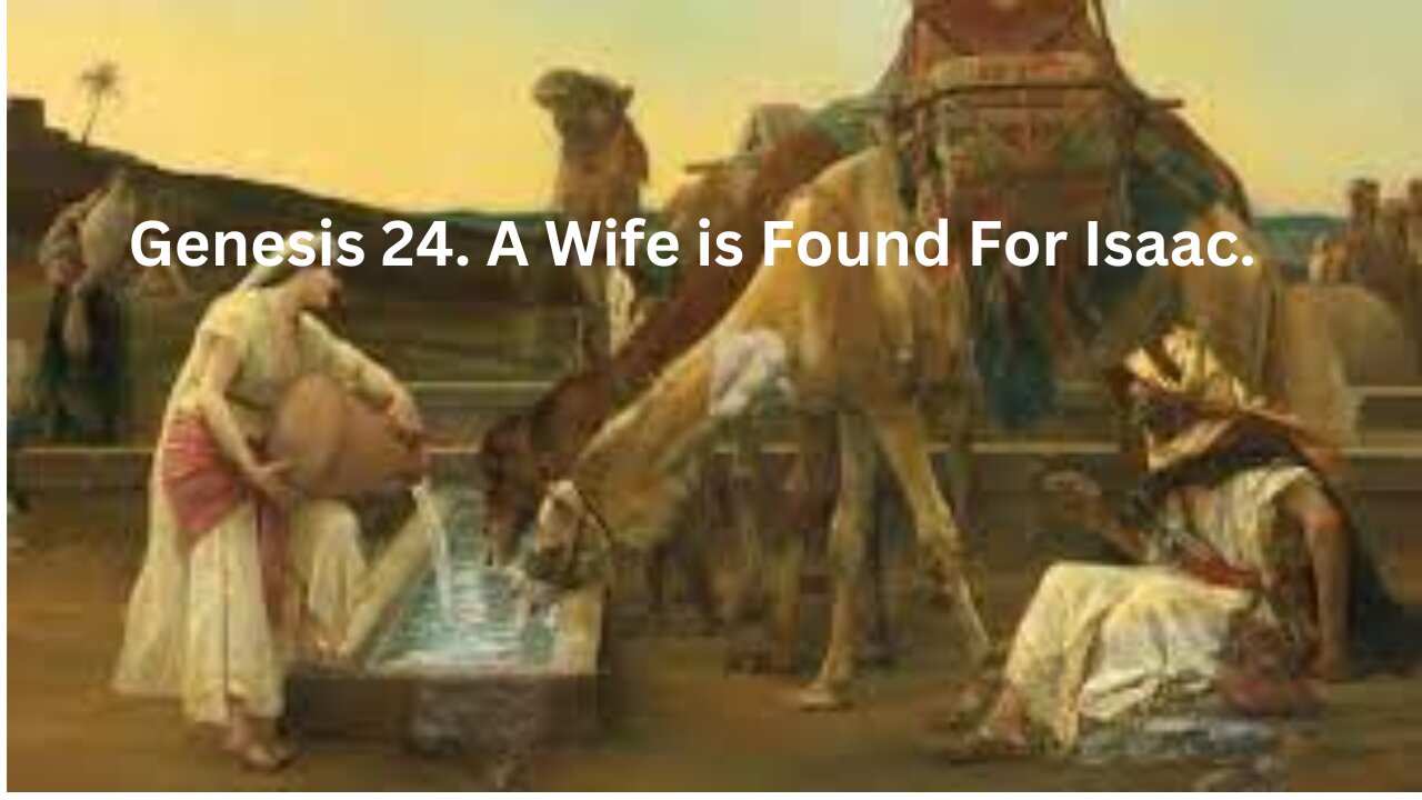 Genesis 24. A Wife is Found For Isaac.