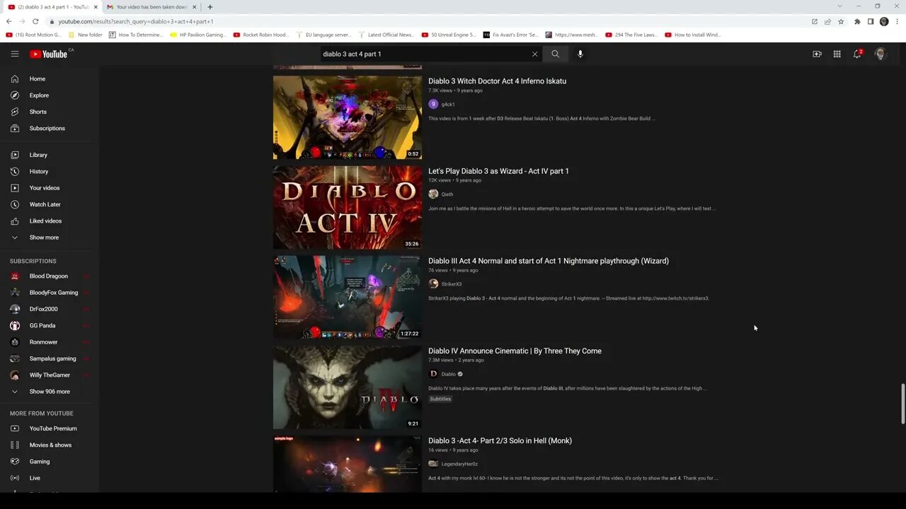 RUSSIAN YOUTUBER Takes down diablo 3 video when he has no rights to it