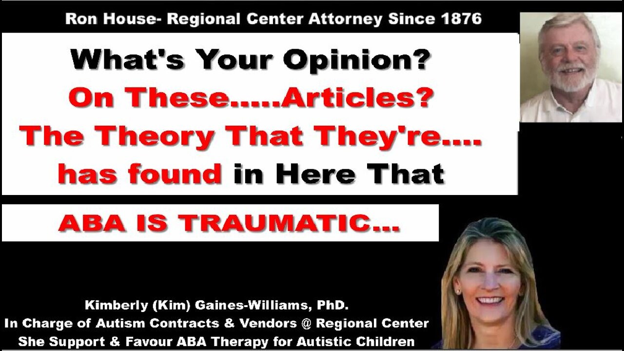 Trauma - Kim Gains-Williams, Regional Center Psychologist is NOT a TRAUMA EXPERT But Testifying as 1