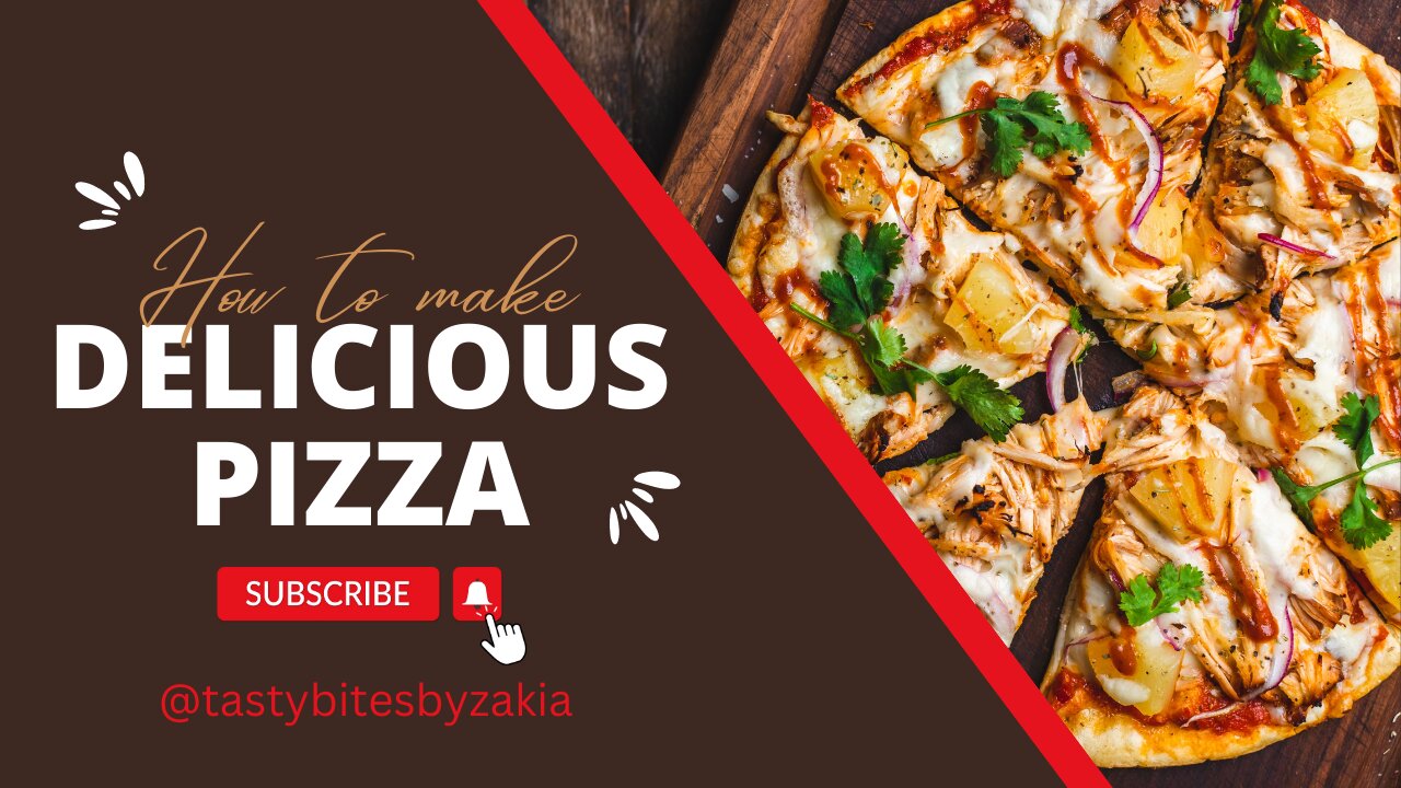 home made easy pizza recipe by@tastybitesbyzakia..pizza easy recipe.pizza