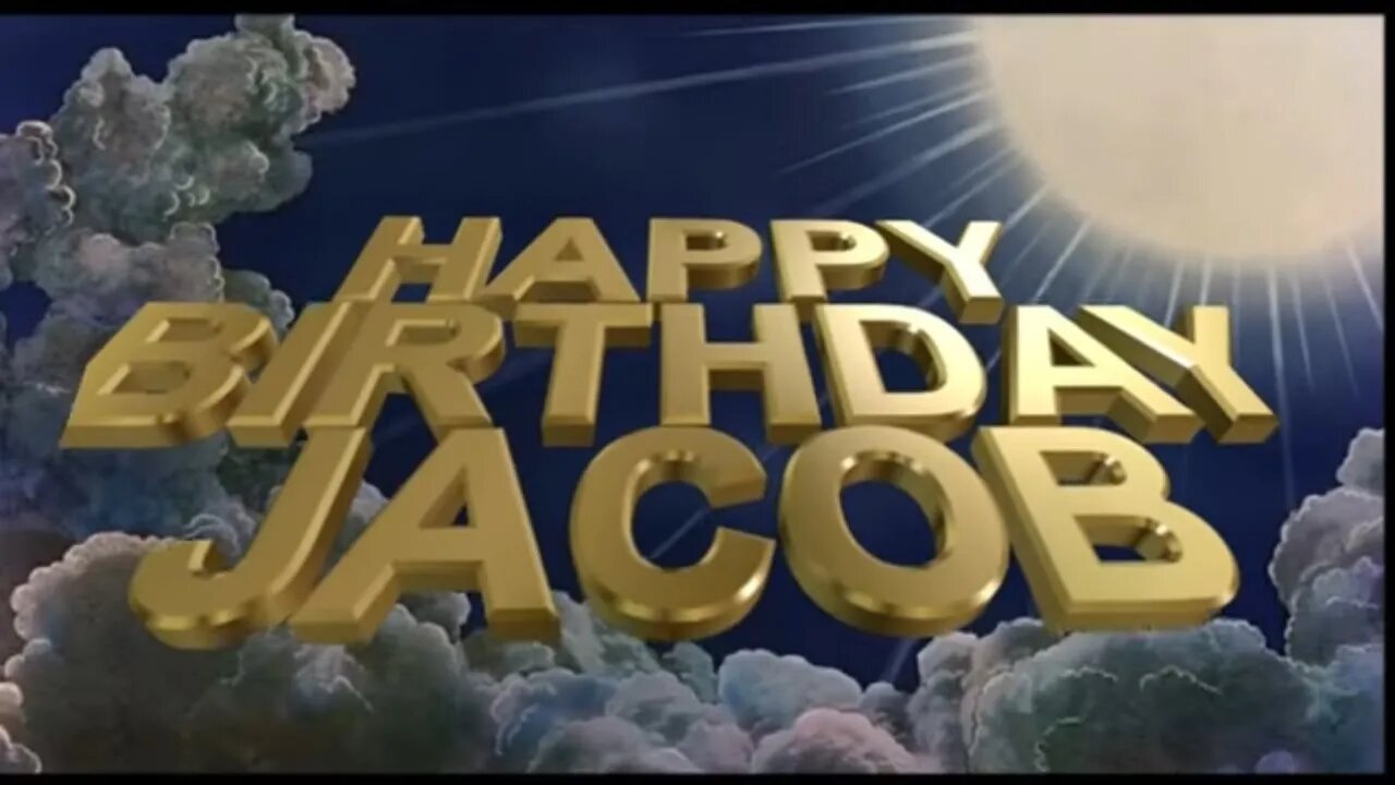 Happy birthday Jacob Monty Python Style!