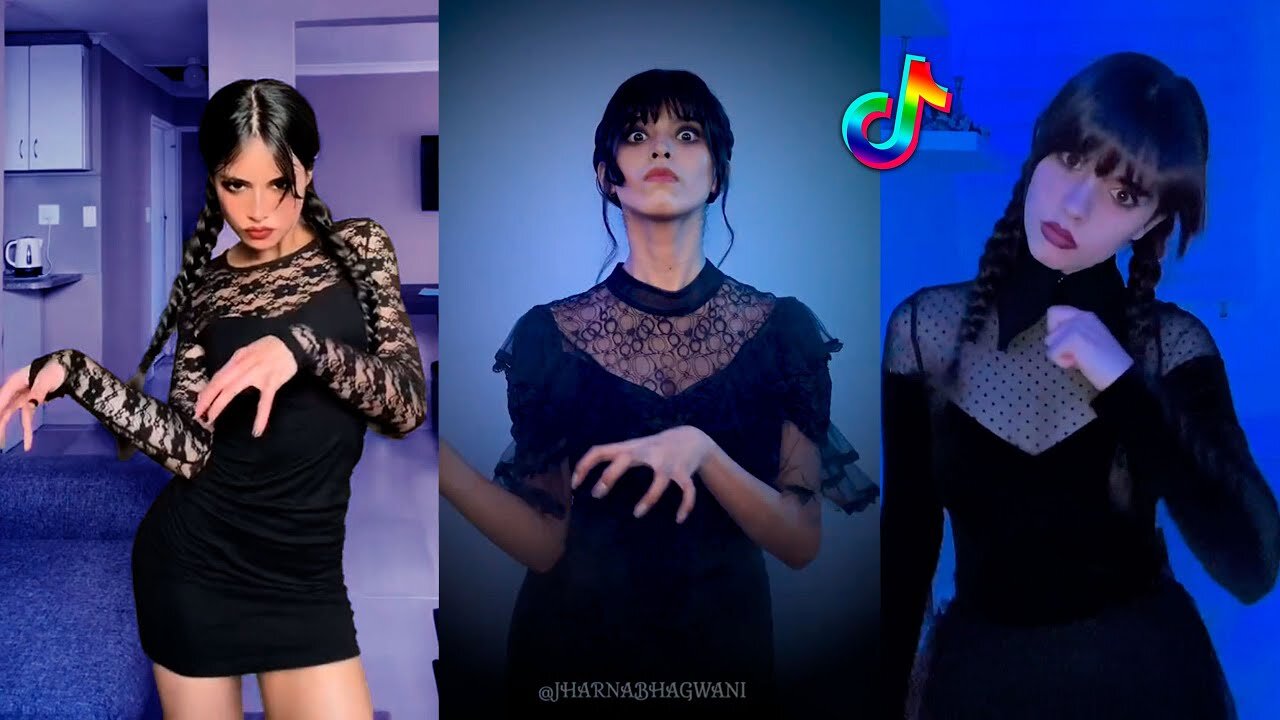 Wednesday Addams TikTok DANCE Challenge 💃 (Dance With My Hands) 💃