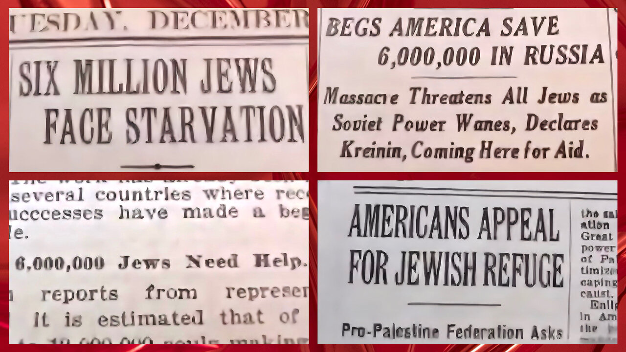 Jewish-Zionist Propaganda BEFORE the Holocaust‼️(6 Million)