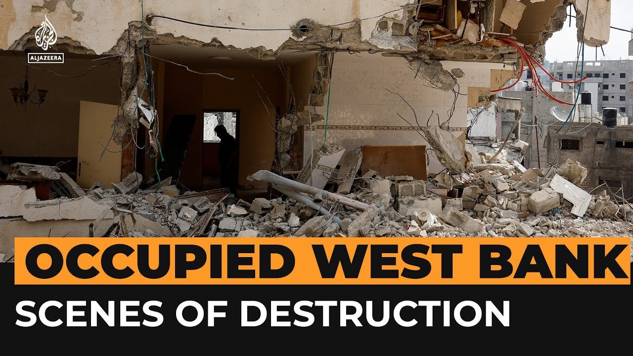 Destruction after Israeli raid on occupied West Bank refugee camp | Al Jazeera Newsfeed