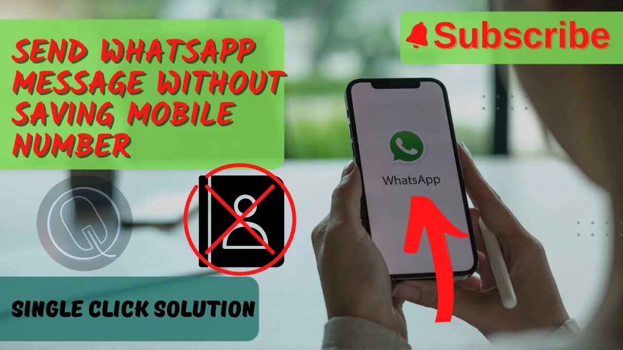 Send whatsapp message without saving mobile number |Whatsapp message without saving number|QisaqTech