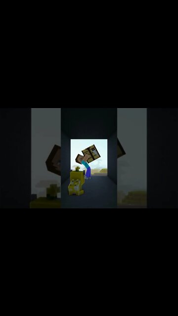 MINECRAFT: STEVE ACAMPANDO COM A VAQUINHA #shorts