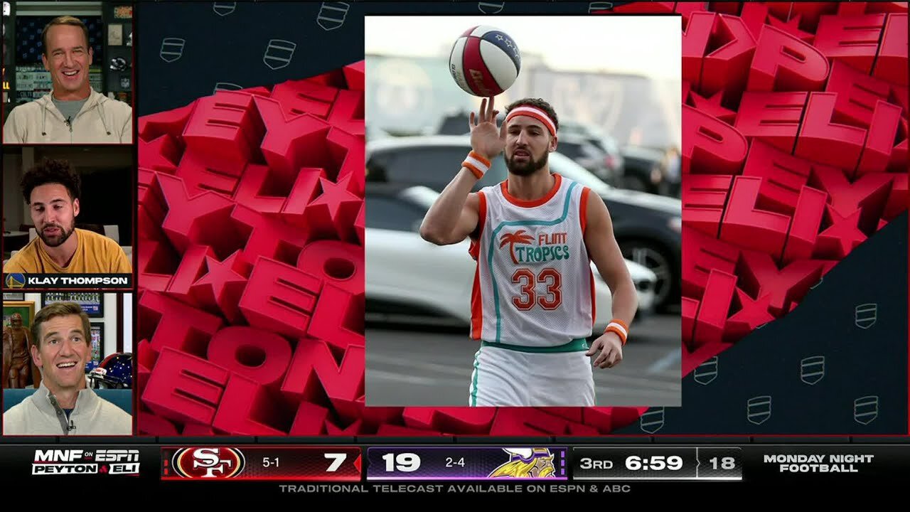 Klay Thompson joins the Manning Cast on 'MNF' to talk about the Bay area connection | Week 7