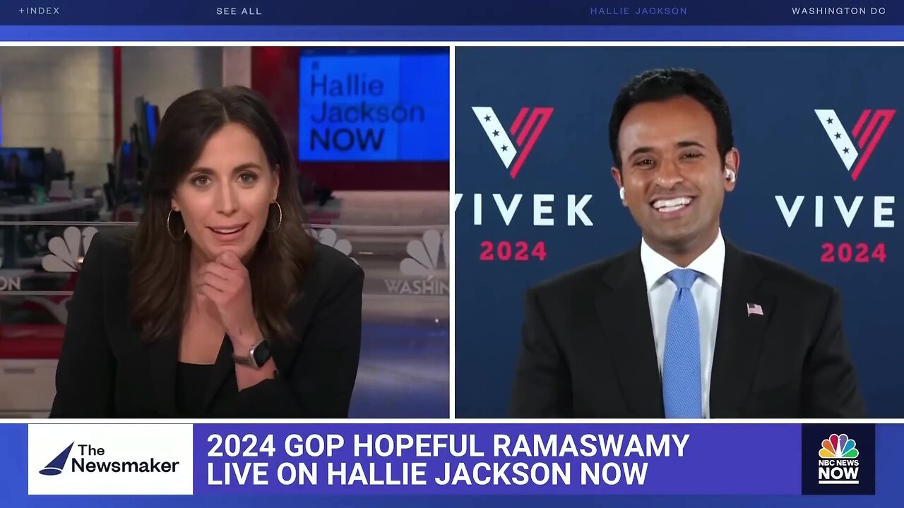 NBC News host Hallie Jackson asks Vivek Ramaswamy dumb question about voting for Donald Trump