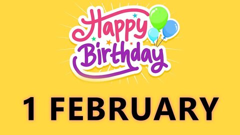 Happy Birthday to All who have Birthday on 01 February - Birthday Wish From Birthday Bash