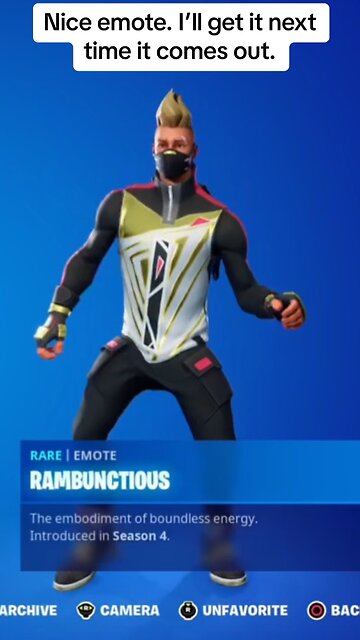 Rambunctious: last seen…