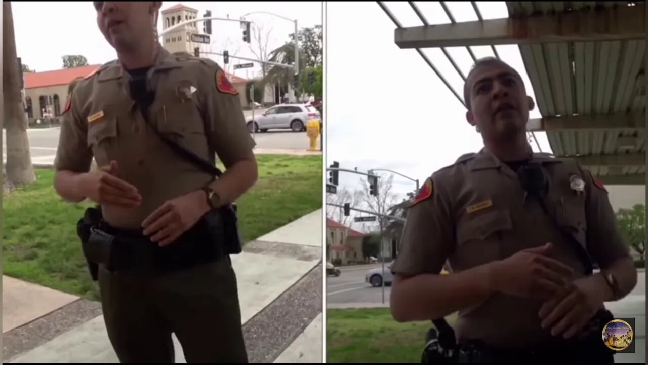 Tyrannical Police Officers Physically Assault A Human In A Public Place. First Amendmant Audit