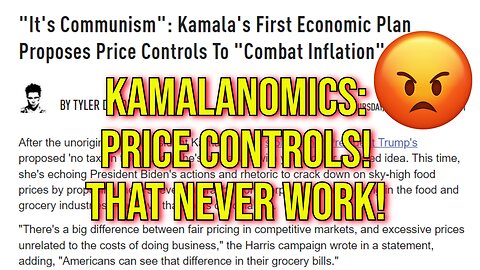 Kamala Harris First Economic Proposal: Price Controls On Grocery Stores