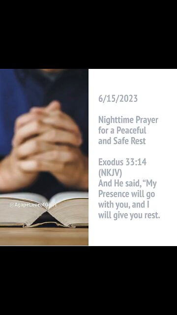 Nighttime Prayer for a peaceful and Safe Rest #Shorts